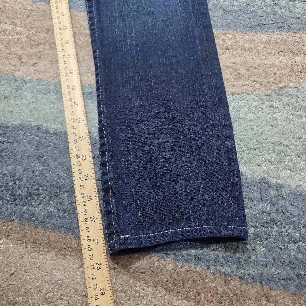 True Religion Julie Slim Fit Jeans Women’s 30 Dark Wash Rhinestone Horseshoe USA